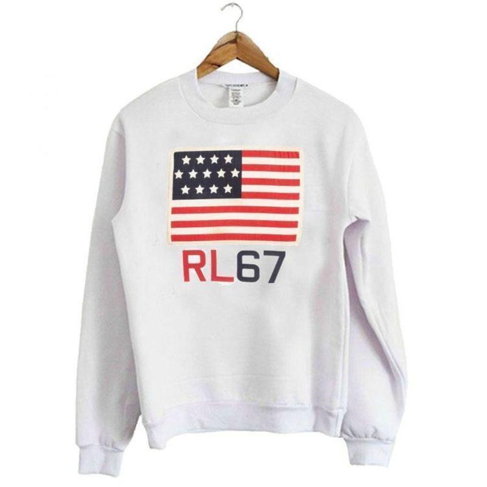 USA RL 67 Classic Vintage Inspired Graphic Retro Style Fashion Outfit Sweatshirt